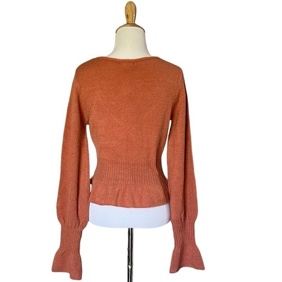 NWT For Love & Lemons V-Neck Sweater - Picture 2 of 4